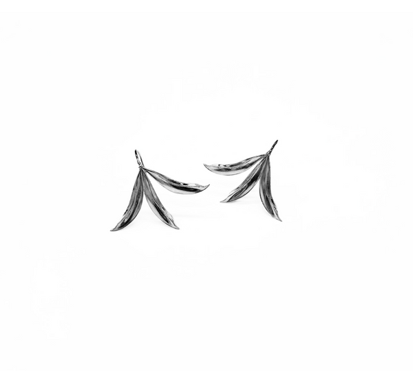 Leaf Pod Earrings - Wire