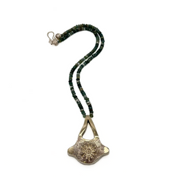 Dolphin Vertebrae Pendant Necklace - Alpaca