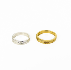 Armadillo Shell Ring (1/2 Width Band)