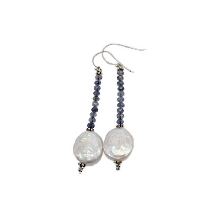 Baroque Pearl Beaded Drop  Earrings - (Wire/Post)