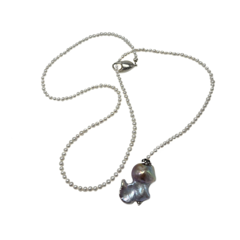 Baroque Pearl  Adjustable Necklace