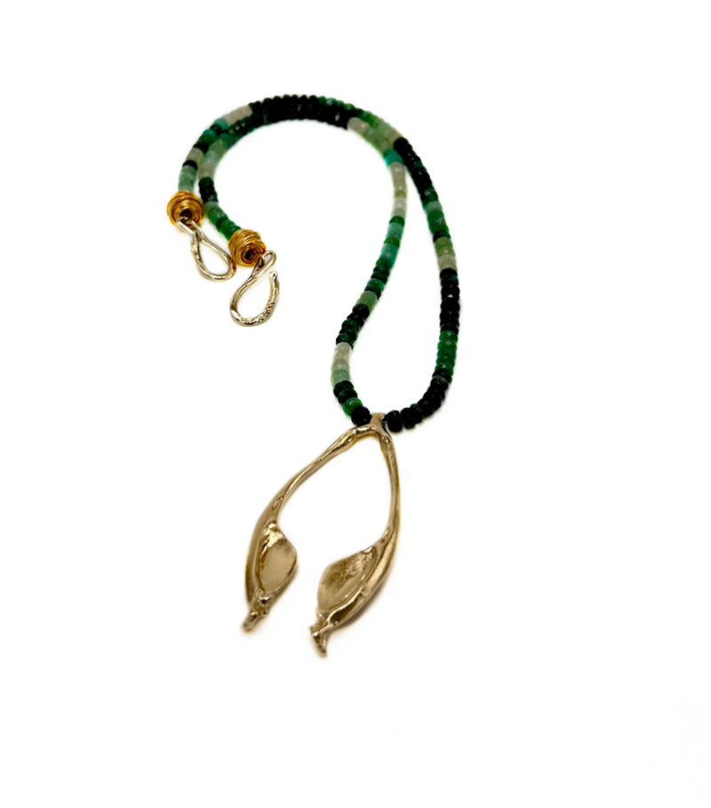 Rattlesnake Jawbone Pendant Necklace