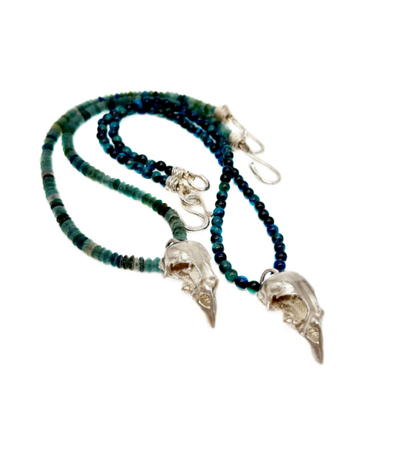 Bird Skull Pendant Necklace