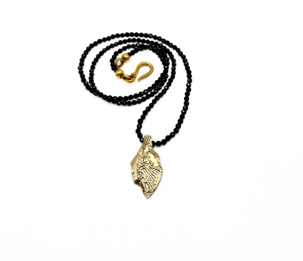 Garfish Scale Pendant Necklace
