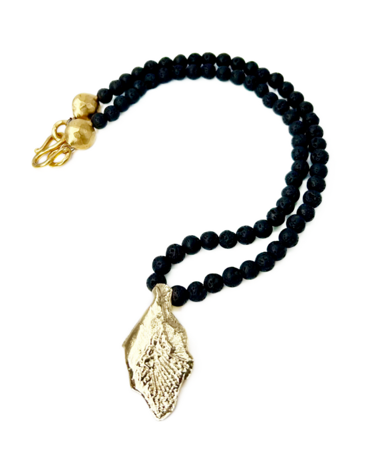 Garfish Scale Pendant Necklace