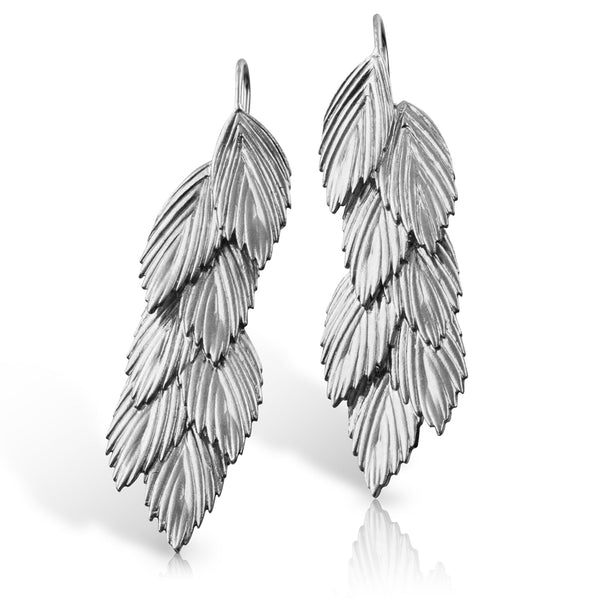 sterling silver sea oats earrings with wire