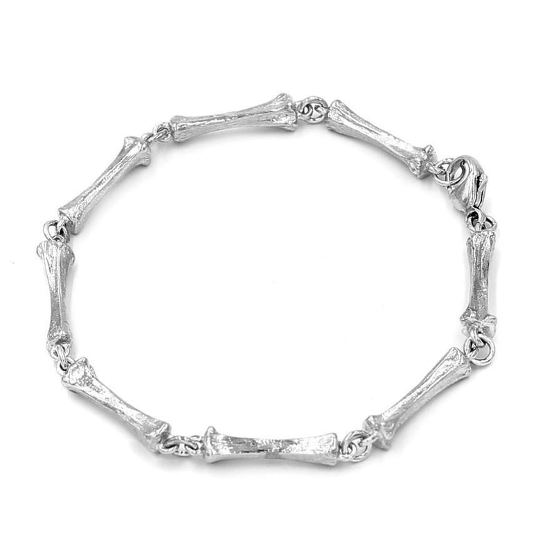 alligator toe bone bracelet sterling silver 8 digit gogo jewelry