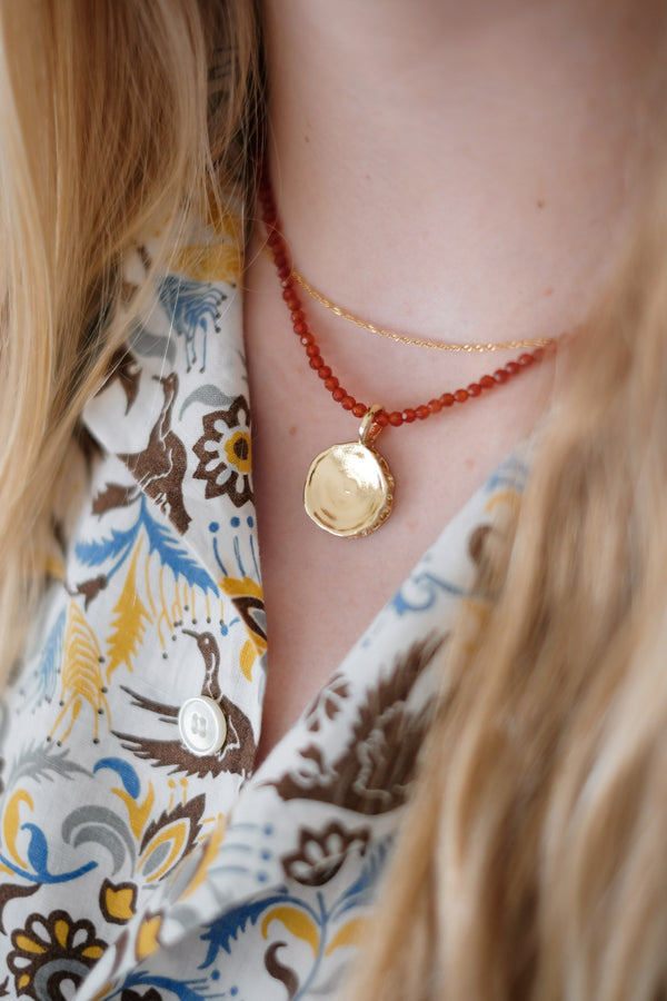 Shark Vertebrae Pendant Necklace