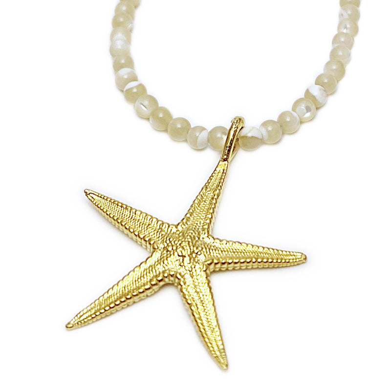A Simple And Exaggerated Design Versatile Starfish Pendant Necklace  Geometric Metal Style Collar | SHEIN