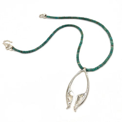 Rattlesnake Jawbone Pendant Necklace