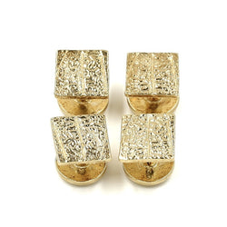 armadillo shell shirt studs 14k gold gogo jewelry