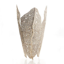 alpaca matte sea kelp wall sconce front view