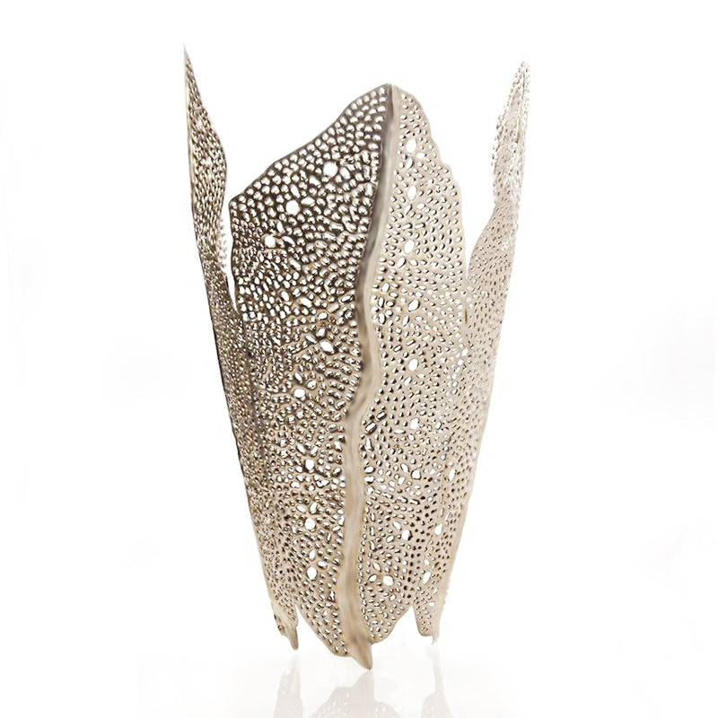 alpaca matte sea kelp wall sconce front view