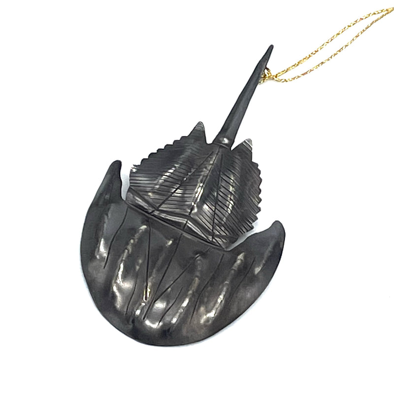 Horseshoe Crab Ornament Oxidized Silver Gogo Jewelry