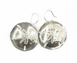 alpaca sand dollar earrings with wire 