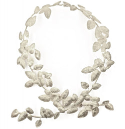 Alpaca Fig Vine Statement Necklace Front view Gogo jewelry