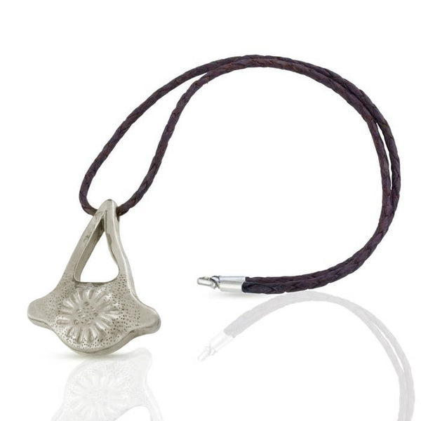 Dolphin Vertebrae Necklace on Leather cord