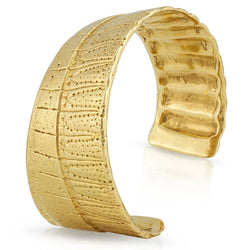 armadillo shell cuff 14k gold gogo jewelry