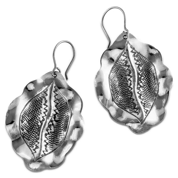 Jacaranda Seed Pod Earrings Silver Gogo Jewelry