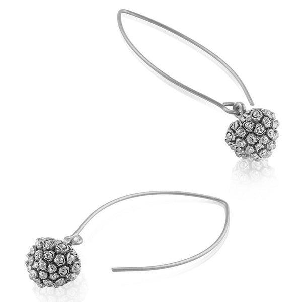 Kousa Dogwood Seed Earrings in Silver Gogo Jewelry