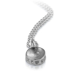 shark vertebrae pendant sterling silver on silver bead chain gogo jewelry