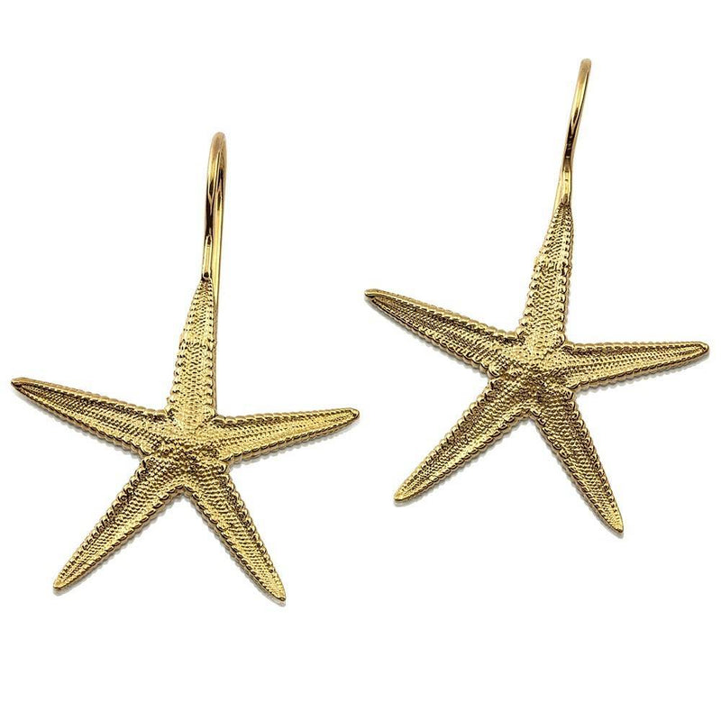 starfish earrings 14k gold wire gogo jewelry